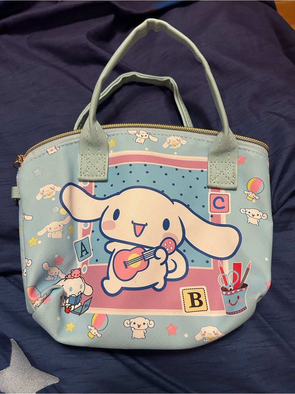 Sanrio Cinnamoroll Pastel Blue and Pink Mini Tote